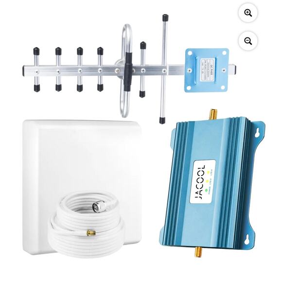 JACOOL Cell Phone Signal Booster for Home for Verizon AT&T |Up to 5,000 Sq Ft - Picture 1 of 2